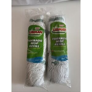 NEW Libman Tornado Mop Refill Lot of 2‎ Easy To Change Unopened Mopping #02031